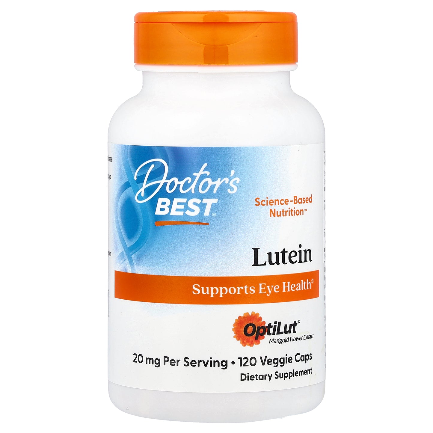Doctor's Best Lutein from OptiLut, 10 mg, 120 Veggie Caps