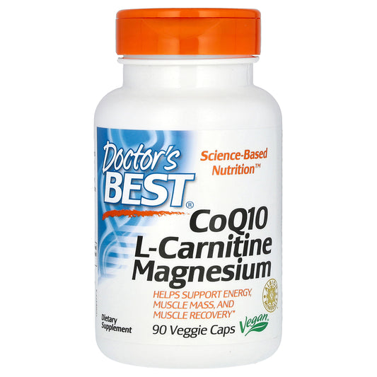 Doctor's Best CoQ10 L-Carnitine Magnesium, 90 Veggie Caps