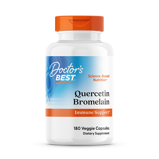 Doctor's Best Quercetin Bromelain, 180 Veggie Caps