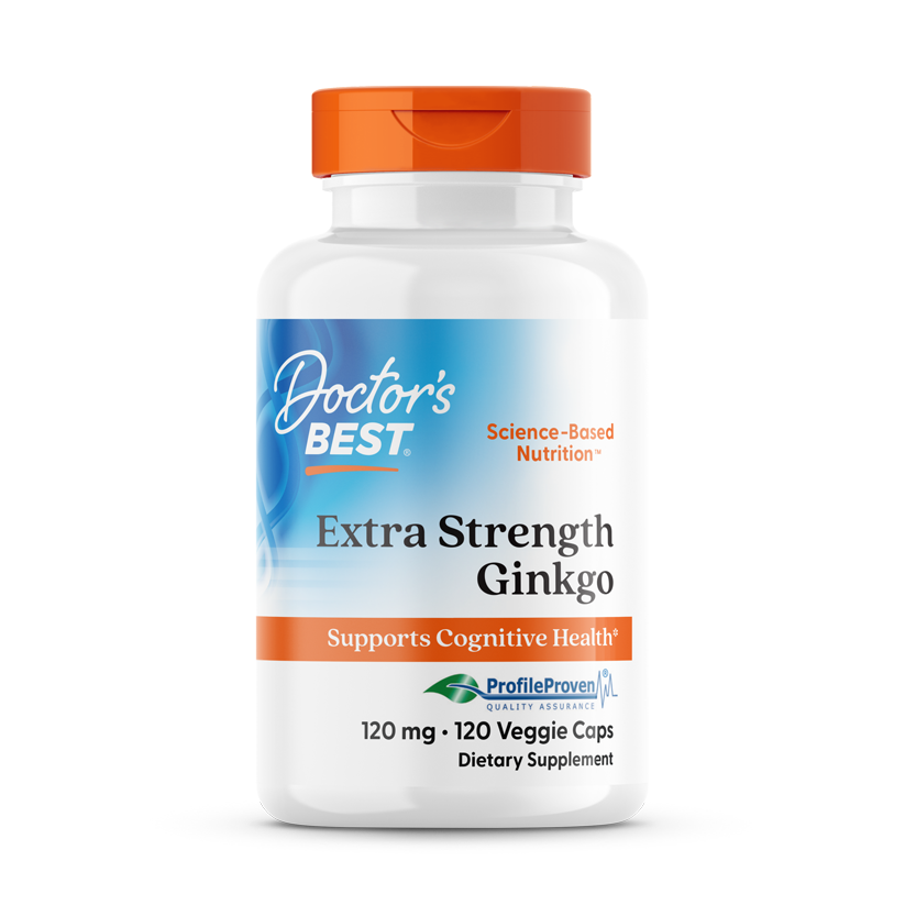 Doctor's Best Extra Strength Ginkgo, 120 mg, 120 Veggie Caps