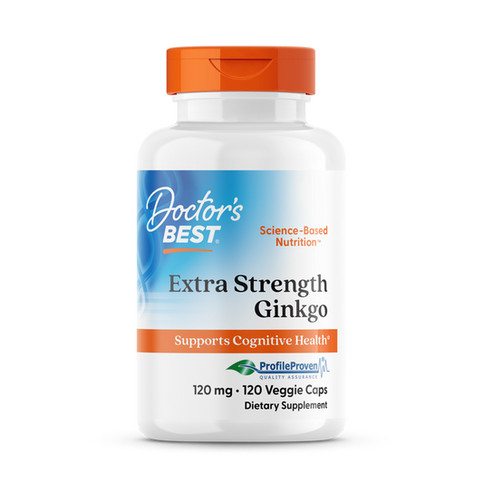Doctor's Best Extra Strength Ginkgo, 120 mg, 120 Veggie Caps