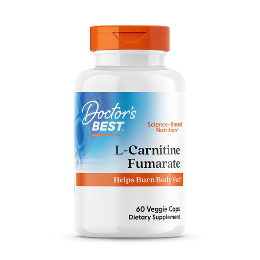 Doctor's Best L-Carnitine Fumarate with Biosint Carnitines, 855 mg, 60 Veggie Caps