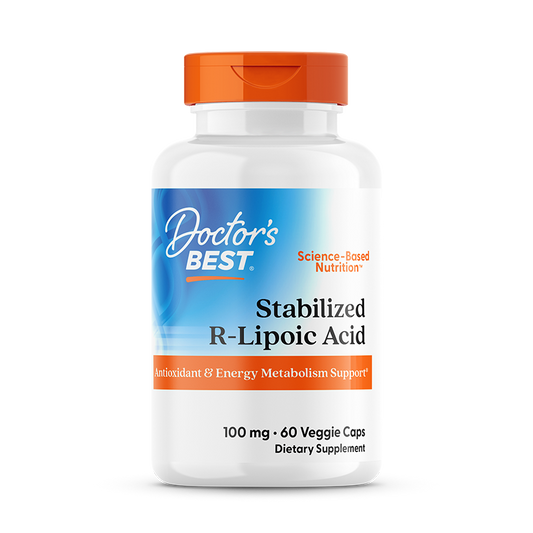 Doctor's Best Stabilized R-Lipoic Acid, 100 mg, 60 Veggie Caps
