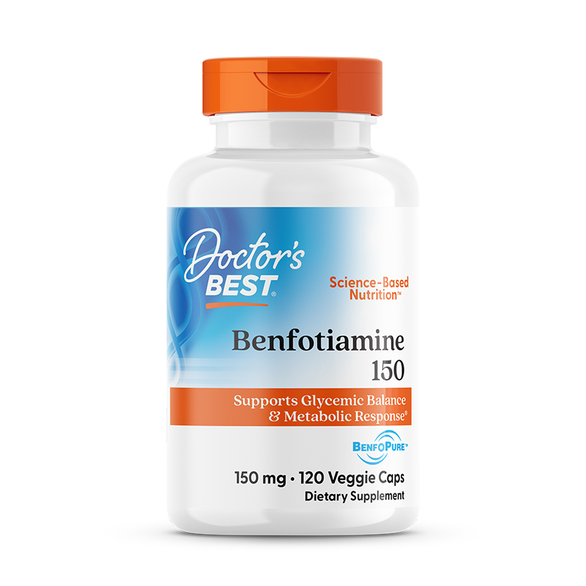 Doctor's Best Benfotiamine 150 with BenfoPure, 150 mg, 120 Veggie Caps