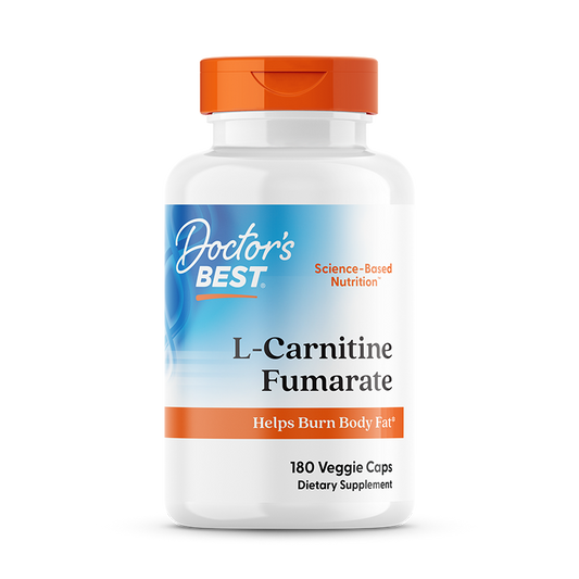Doctor's Best L-Carnitine Fumarate with Biosint Carnitines, 855 mg, 180 Veggie Caps