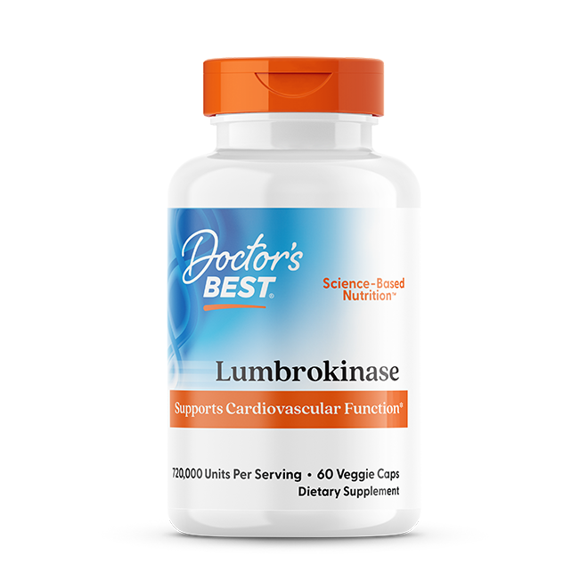 Doctor's Best Lumbrokinase, 20 mg, 60 Veggie Caps