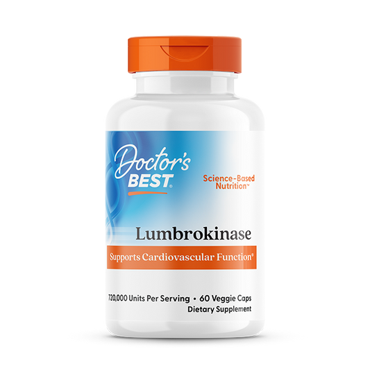 Doctor's Best Lumbrokinase, 720,000 Units Per Serving, 60 Veggie Caps