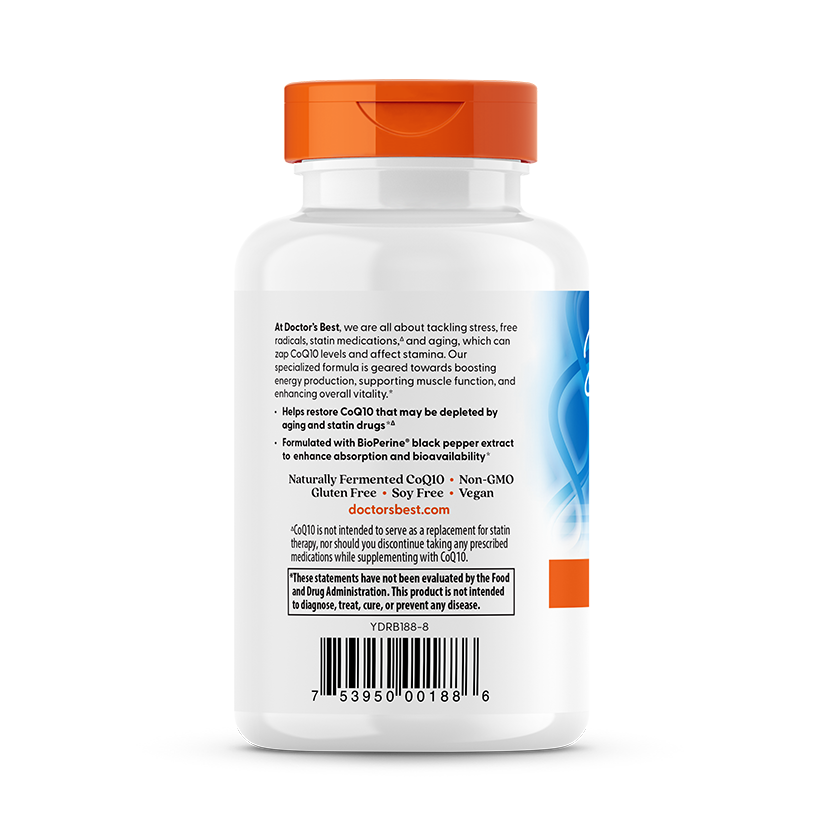 Doctor's Best High Absorption CoQ10 with BioPerine, 100 mg, 120 Veggie Caps