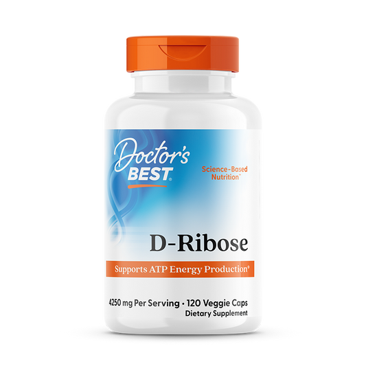 Doctor's Best D-Ribose with BioEnergy Ribose, 4250 mg Per Serving, 120 Veggie Caps