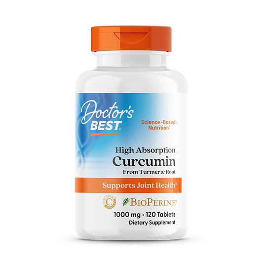 Doctor's Best High Absorption Curcumin, 1,000 mg, 120 Tablets