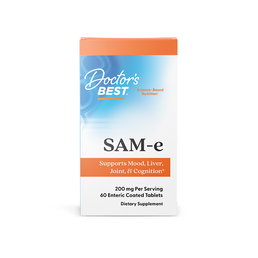 Doctor's Best SAM-e, 200 mg Per Serving, 60 Enteric Coated Tablets