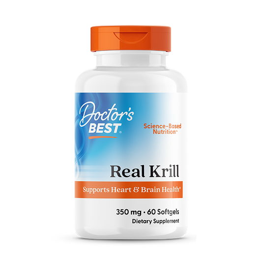 Doctor's Best Real Krill, 350 mg, 60 Softgel