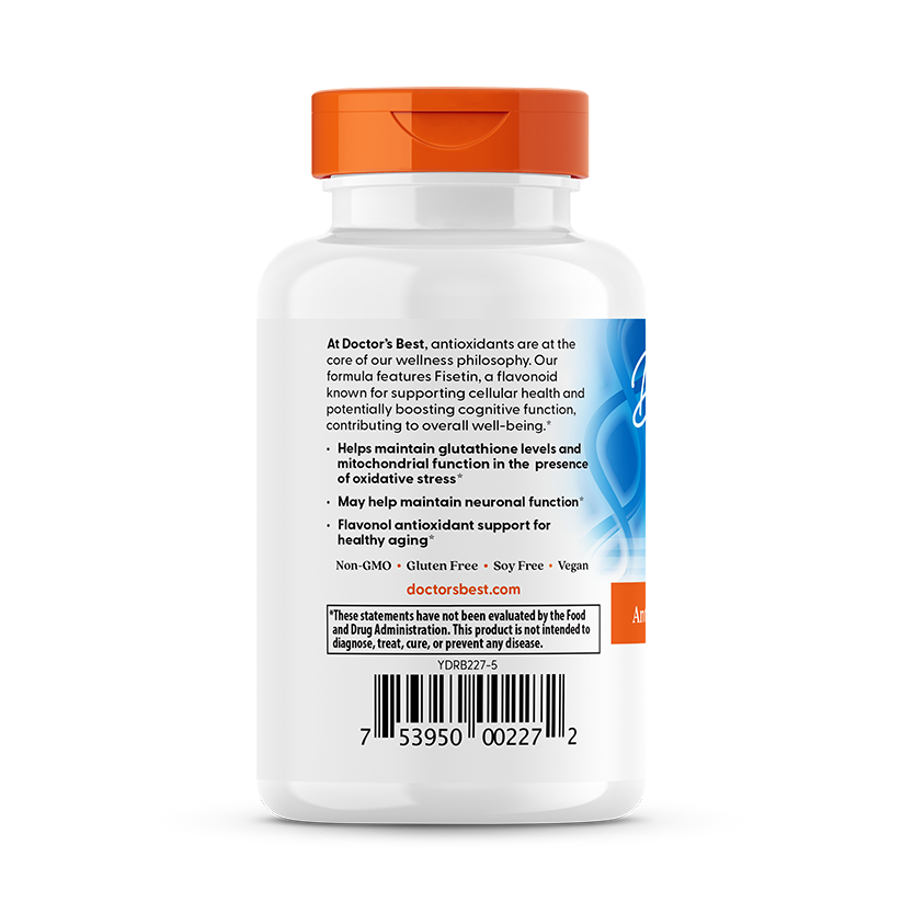 Doctor's Best Fisetin with Novusetin, 100 mg, 30 Veggie Caps