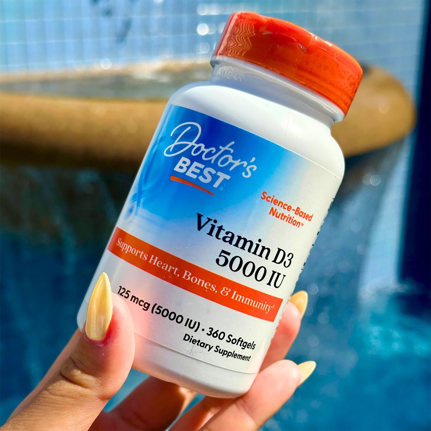 Doctor's Best Vitamin D3, 125 mcg (5,000 IU), 360 Softgels