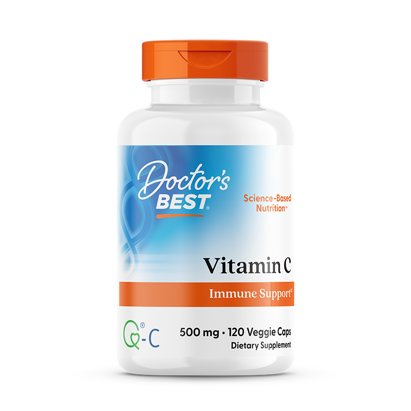 Doctor's Best Vitamin C with Q-C, 500 mg Per Serving, 120 Veggie Caps
