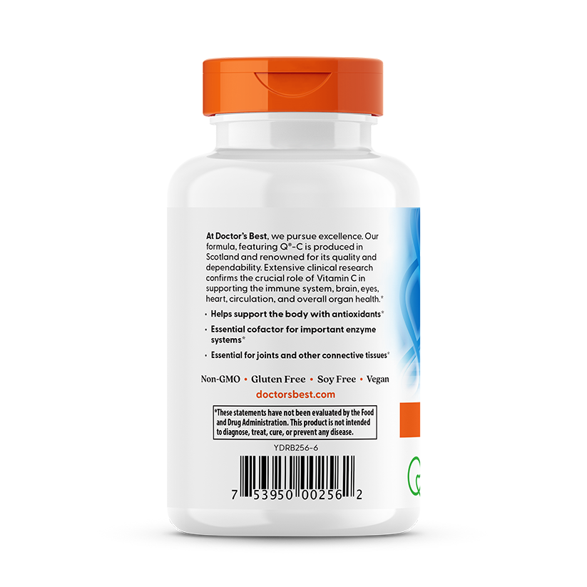Doctor's Best Vitamin C with Q-C, 500 mg Per Serving, 120 Veggie Caps