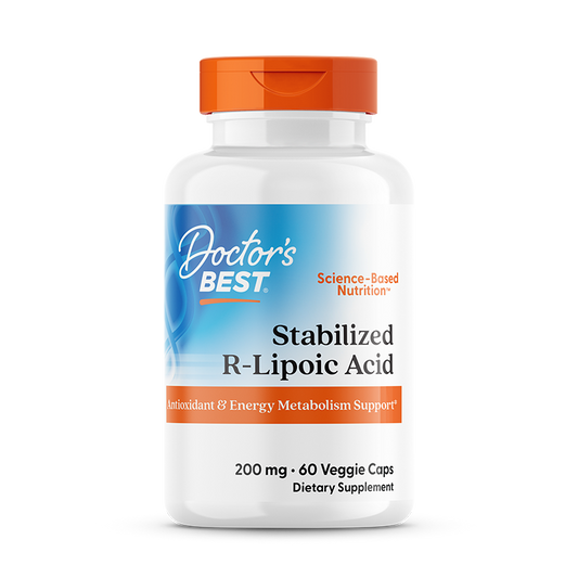 Doctor's Best Stabilized R-Lipoic Acid, 200 mg, 60 Veggie Caps