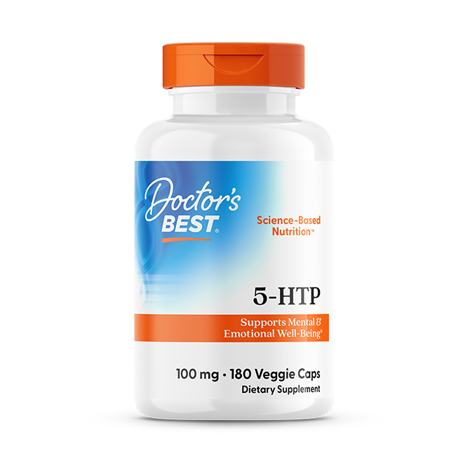 Doctor's Best 5-HTP, 100 mg, 180 Veggie Caps