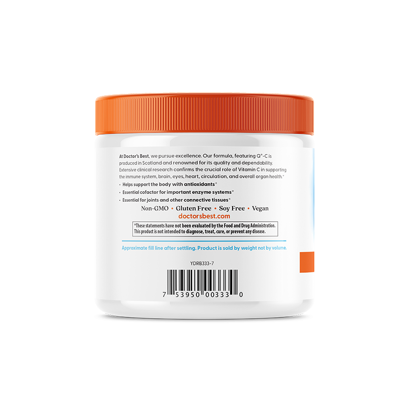 Doctor's Best Pure Vitamin C Powder with Q-C, 8.8 oz (250 g)
