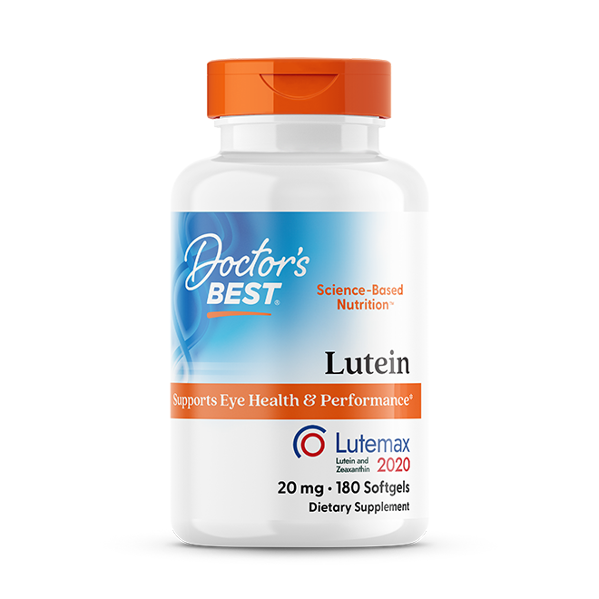 Doctor's Best Lutein with Lutemax 2020, 20 mg, 180 Softgels