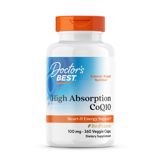 Doctor's Best High Absorption CoQ10 with BioPerine, 100 mg, 360 Veggie Caps
