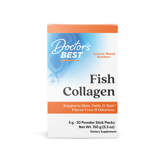 Doctor's Best Fish Collagen with Naticol, 5 g, 30 Powder Stick Packs