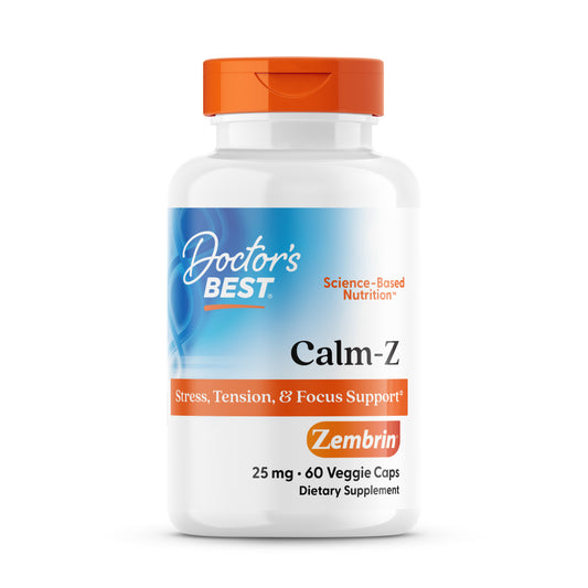 Doctor's Best Calm-Z with Zembrin, 25 mg, 60 Veggie Caps