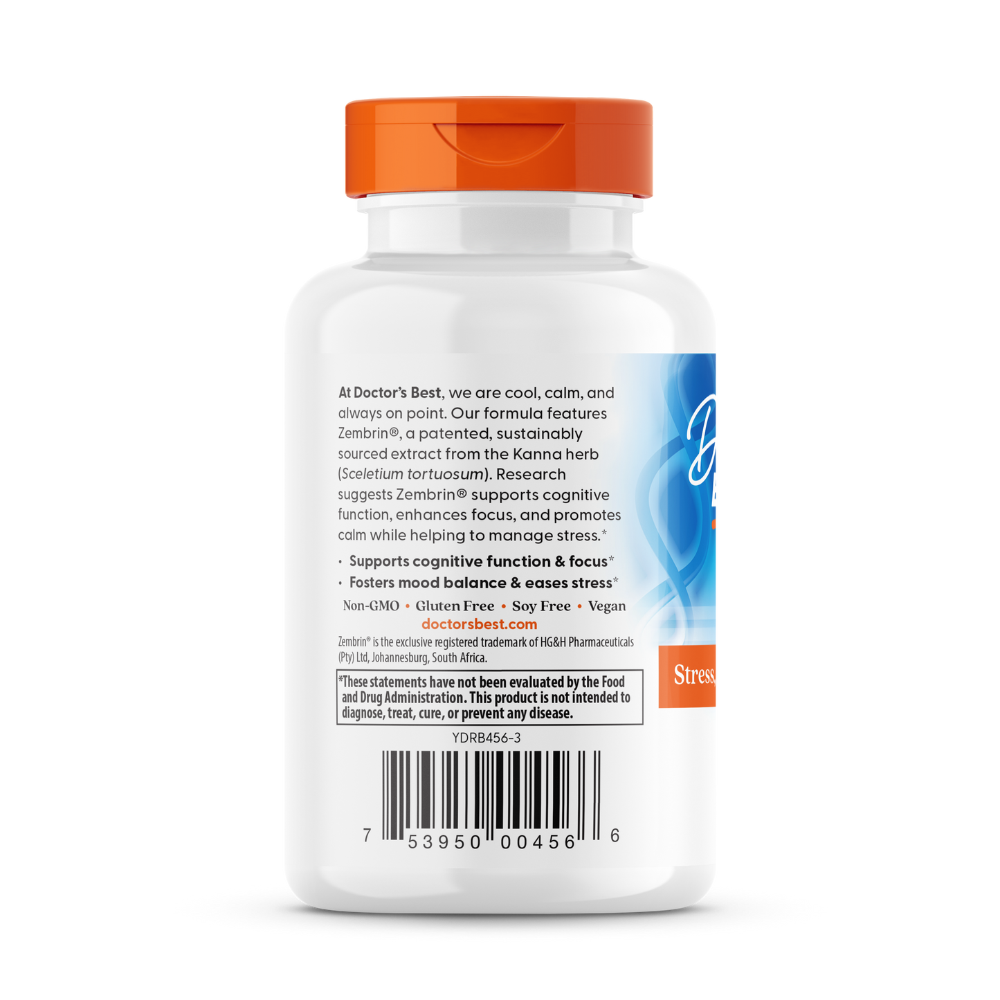 Doctor's Best Calm-Z with Zembrin, 25 mg, 60 Veggie Caps
