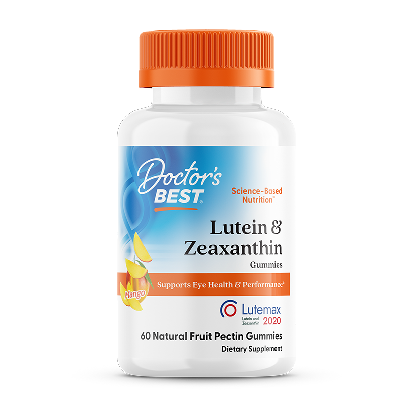 Doctor's Best Lutein & Zeaxanthin Gummies, Mango Madness, 60 Gummies