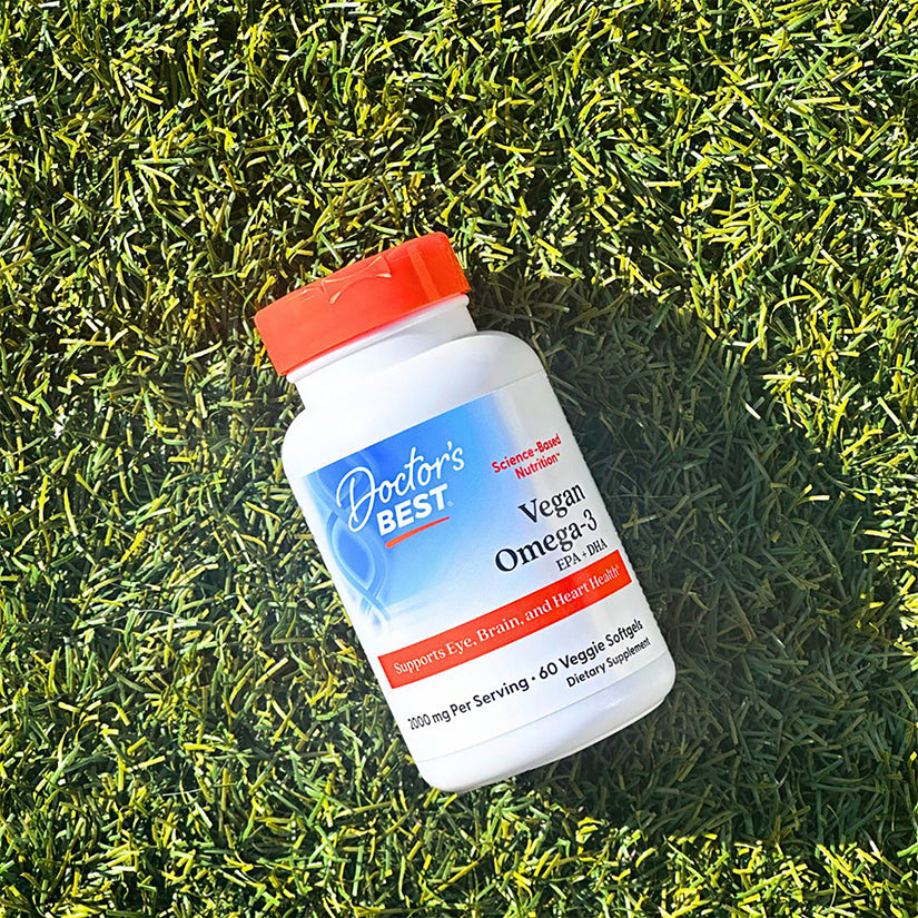 Doctor's Best Vegan Omega-3, 2,000 mg, 6 Veggie Softgels (1,000 mg per Softgel)
