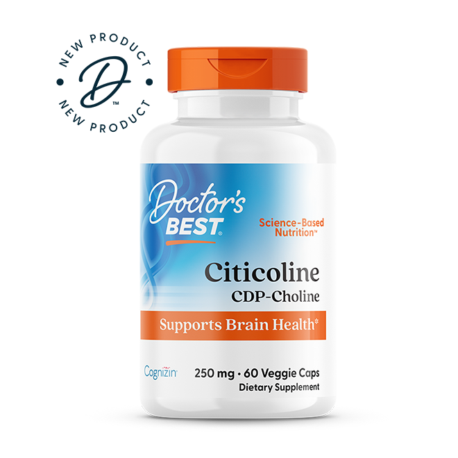 Doctor's Best Citicoline, 250 mg, 60 Veggie Caps