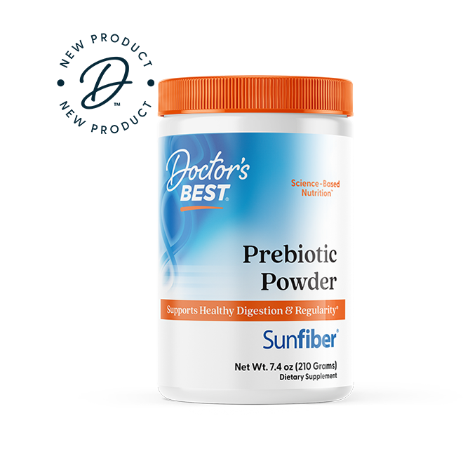 Doctor's Best Prebiotic Powder, Sunfiber®, Unflavored, 7.4 oz (210 g)
