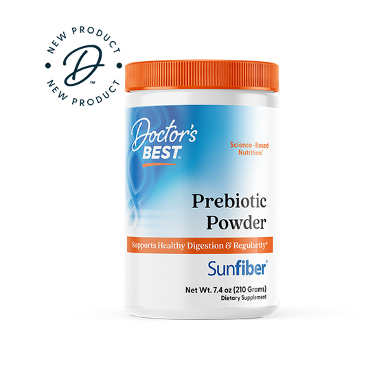 Doctor's Best Prebiotic Powder, Sunfiber®, Unflavored, 7.4 oz (210 g)