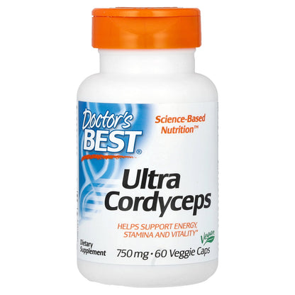 Doctor's Best Ultra Cordyceps, 750 mg, 60 Veggie Caps