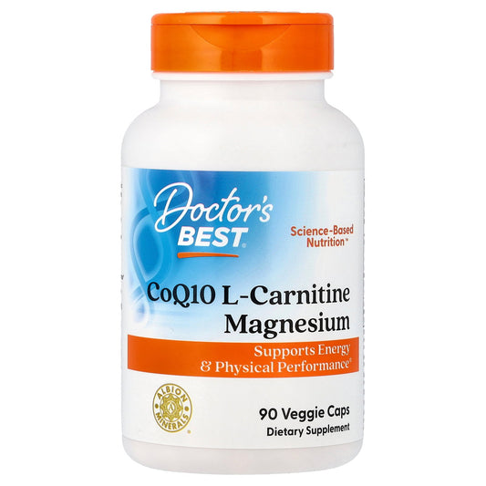 Doctor's Best CoQ10 L-Carnitine Magnesium, 90 Veggie Caps