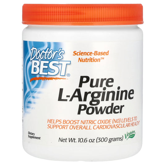 Doctor's Best Pure L-Arginine Powder, 10.6 oz (300 g)