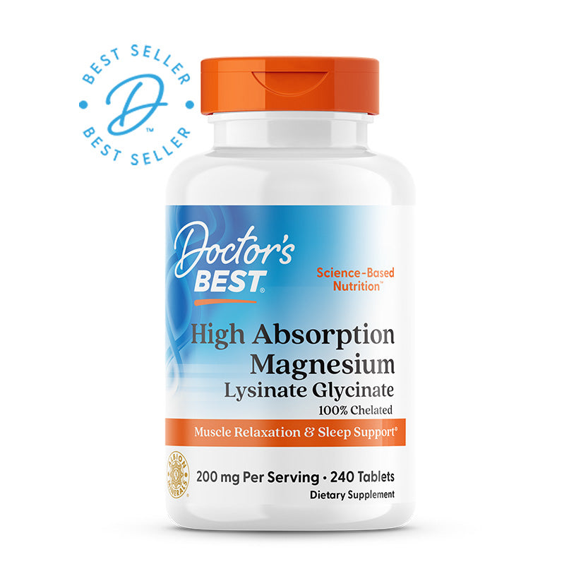 Doctor's Best High Absorption Magnesium, 100 mg, 240 Tablets