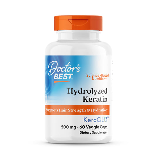 Doctor's Best Hydrolyzed Keratin, 500 mg, 60 Veggie Caps