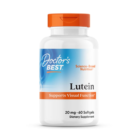 Doctor's Best Lutein, 20 mg, 60 Softgels
