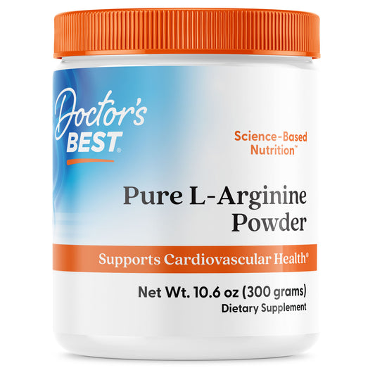 Doctor's Best Pure L-Arginine Powder, 10.6 oz (300 g)