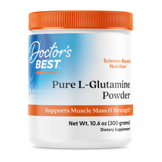 Doctor's Best Pure L-Glutamine Powder, 10.6 oz (300 g)