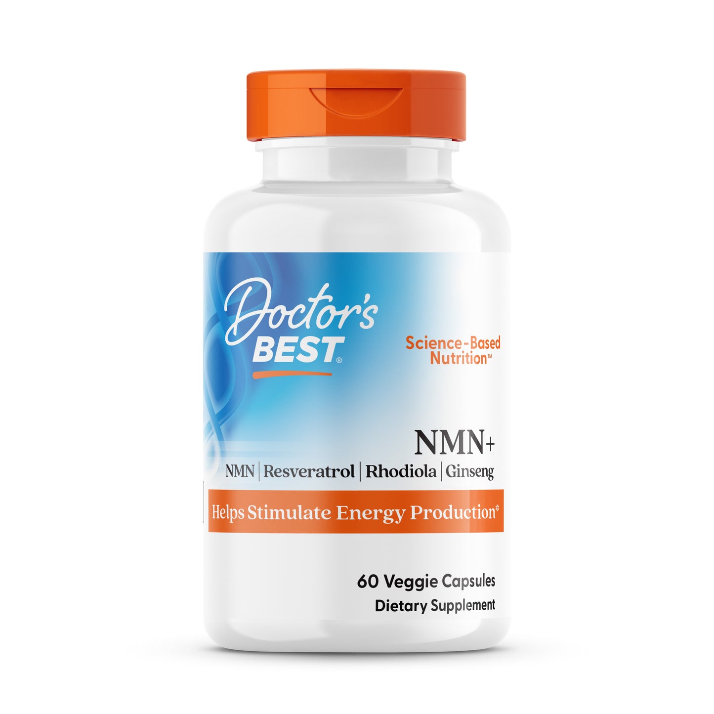 Doctor's Best NMN+, 200 mg, 60 Veggie Capsules