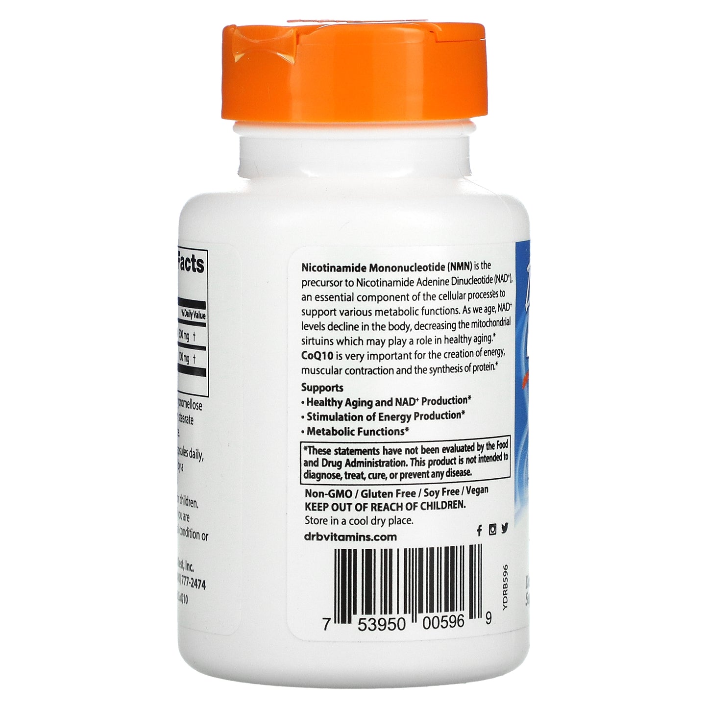 Doctor's Best NMN + CoQ10, 150 mg, 60 Veggie Caps