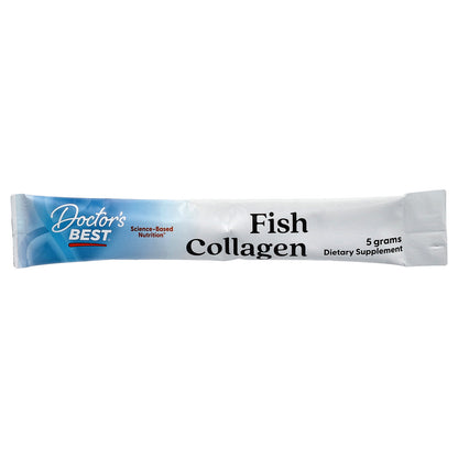 Doctor's Best Fish Collagen with Naticol, 5 g, 30 Powder Stick Packs
