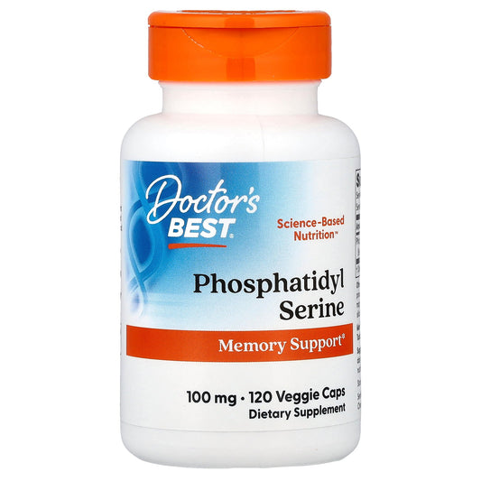 Doctor's Best Phosphatidylserine with SerinAid, 100 mg, 120 Veggie Caps