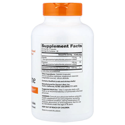 Doctor's Best Glucosamine Sulfate, 750 mg, 180 Capsules