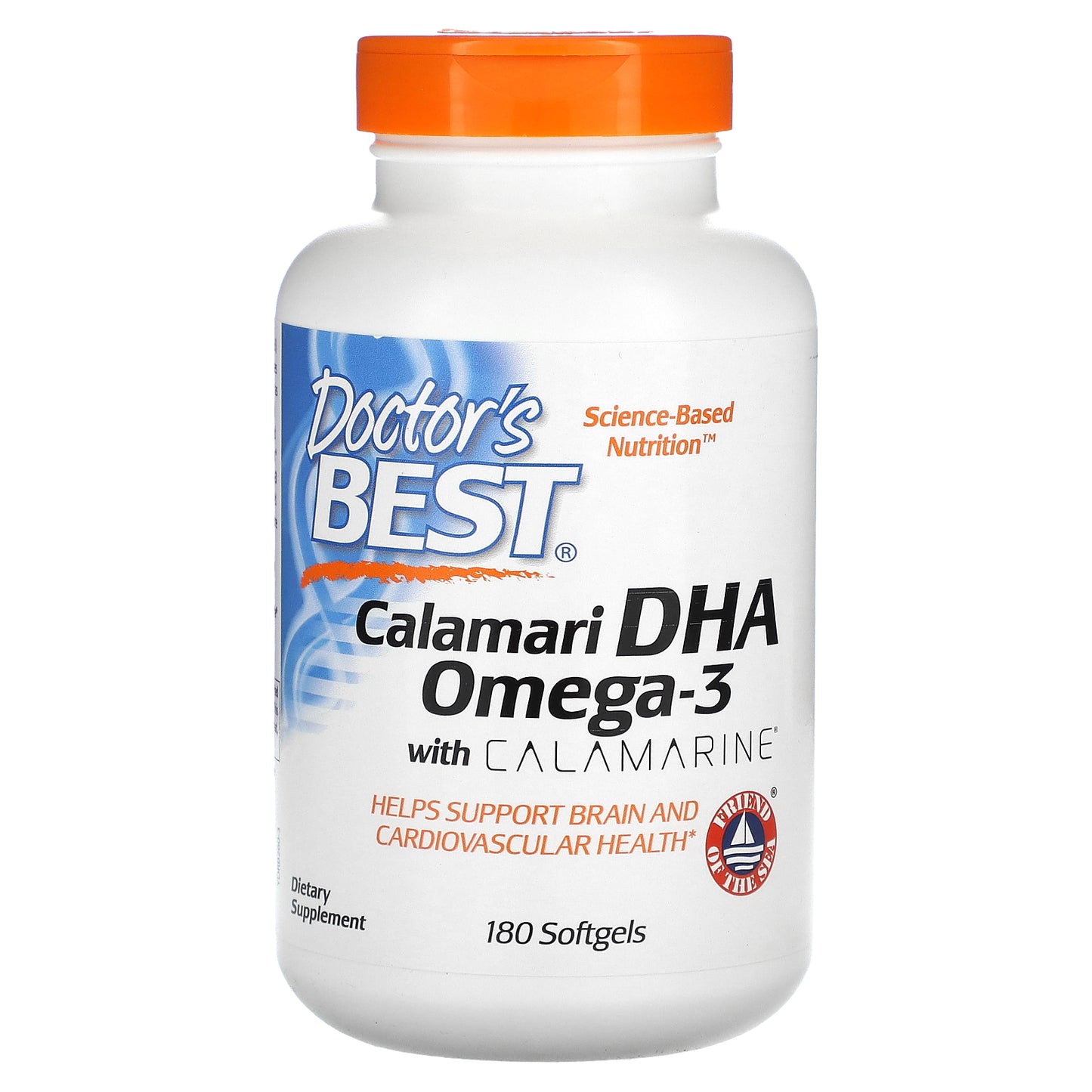 Doctor's Best Calamari DHA Omega-3 with Calamarine, 180 Softgels