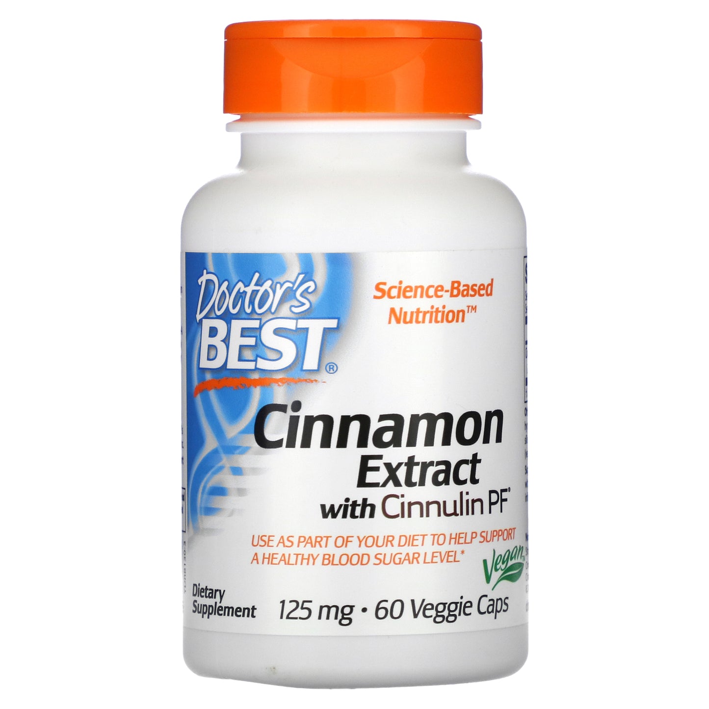 Doctor's Best Cinnamon Extract with Cinnulin PF, 125 mg, 60 Veggie Caps