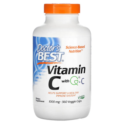 Doctor's Best Vitamin C with Q-C, 1,000 mg, 360 Veggie Caps