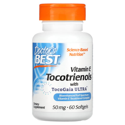 Doctor's Best Tocotrienols with TocoGaia ULTRA, 50 mg, 60 Softgels